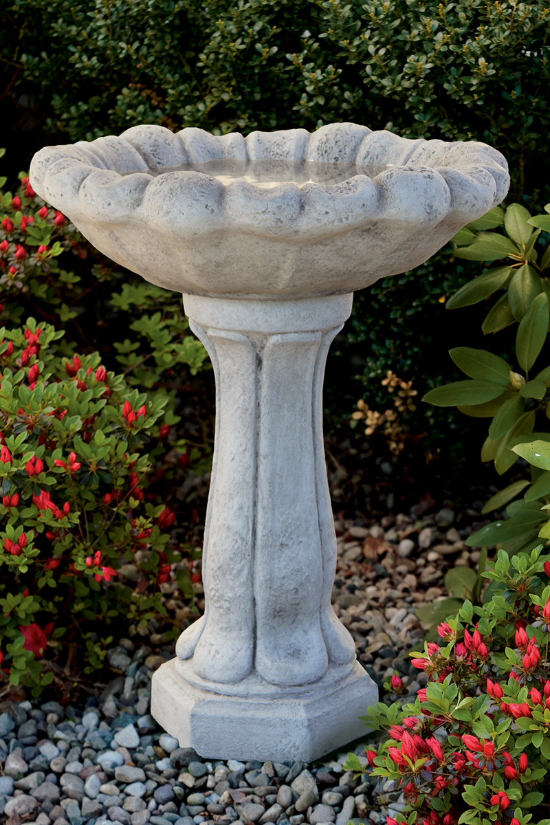 Flower Top Bird Bath | Massarelli's